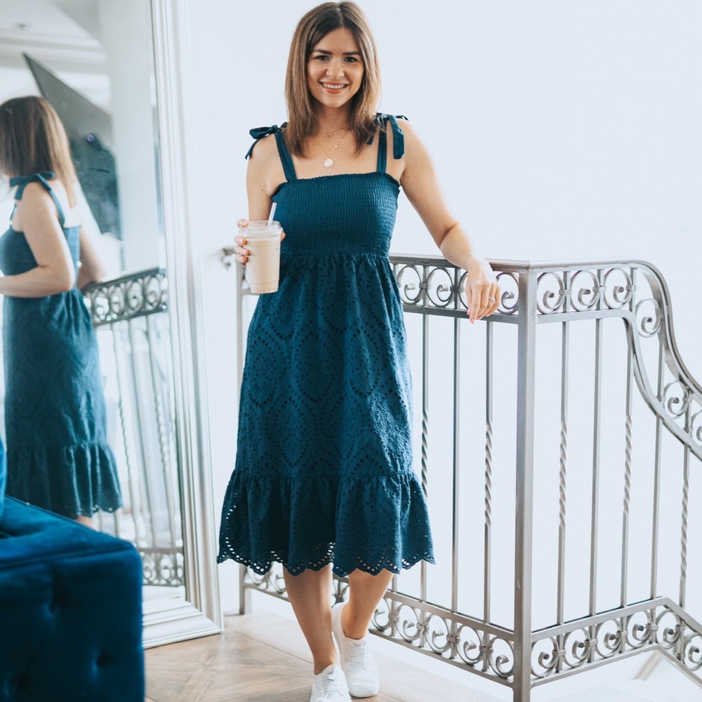 Pink Lily Navy Summer Dress